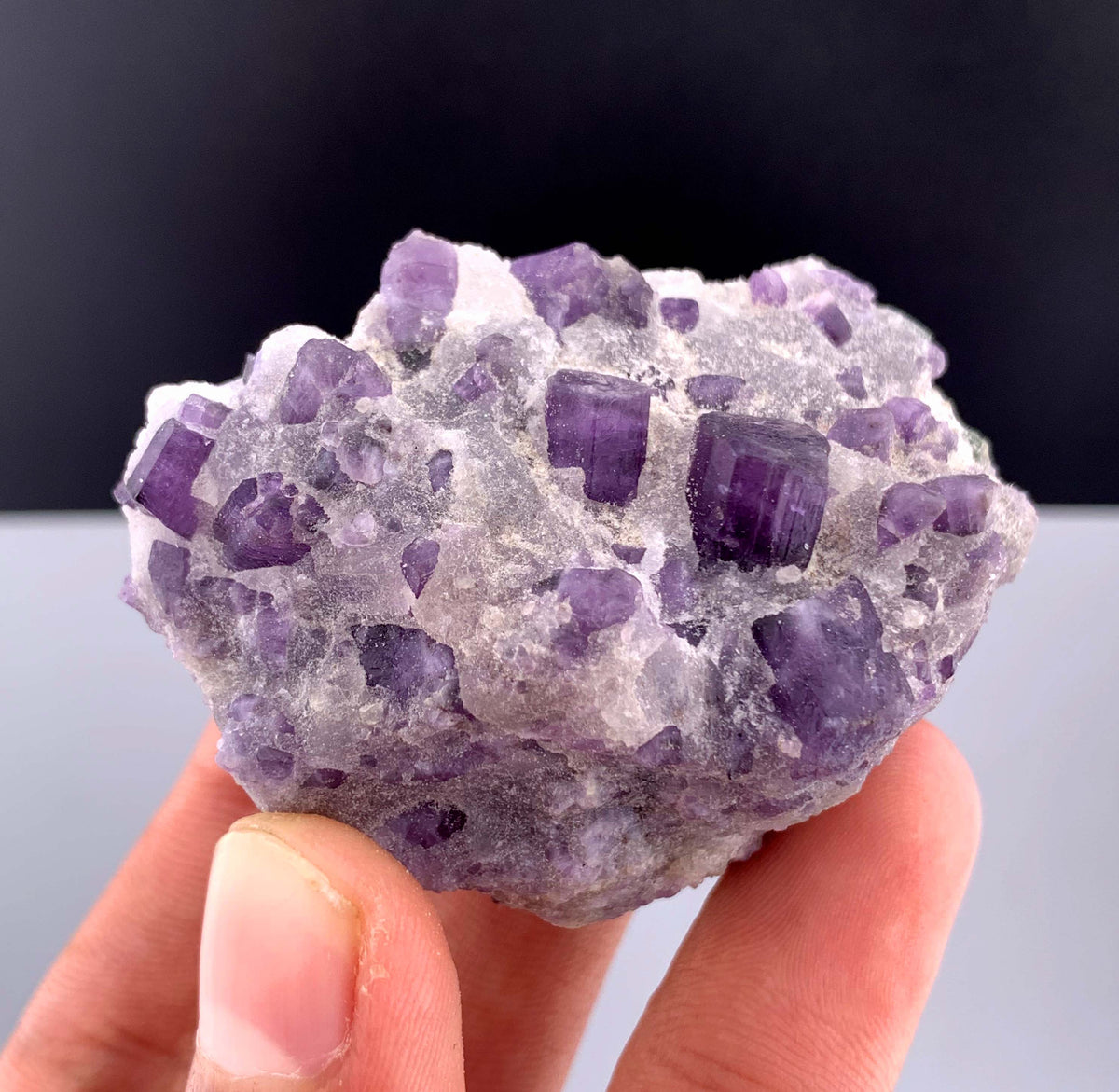Purple Scapolite Crystal on Matrix from Afghanistan - 84 Grams