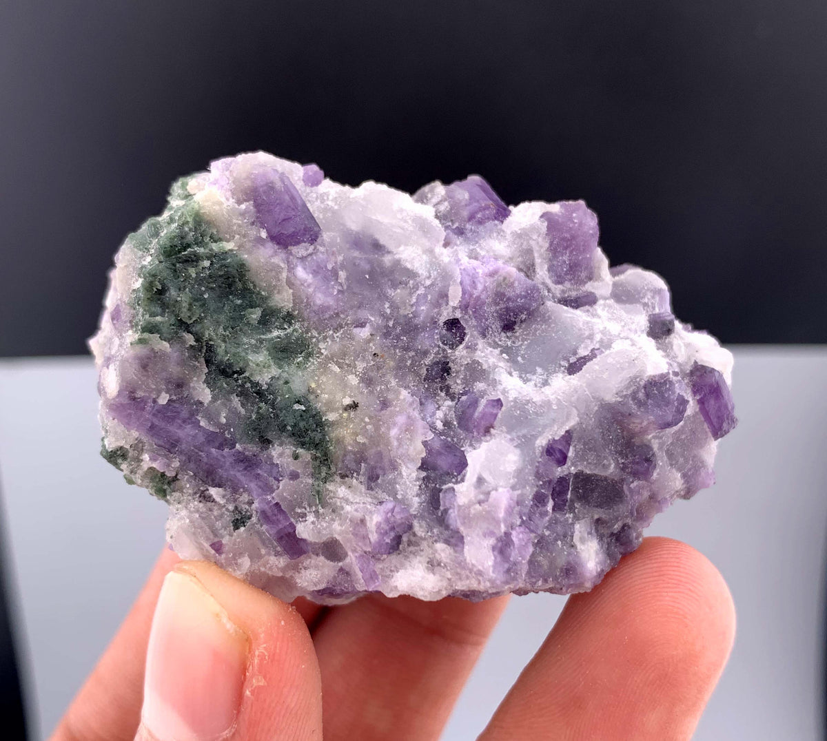 Purple Scapolite Crystal on Matrix from Afghanistan - 84 Grams