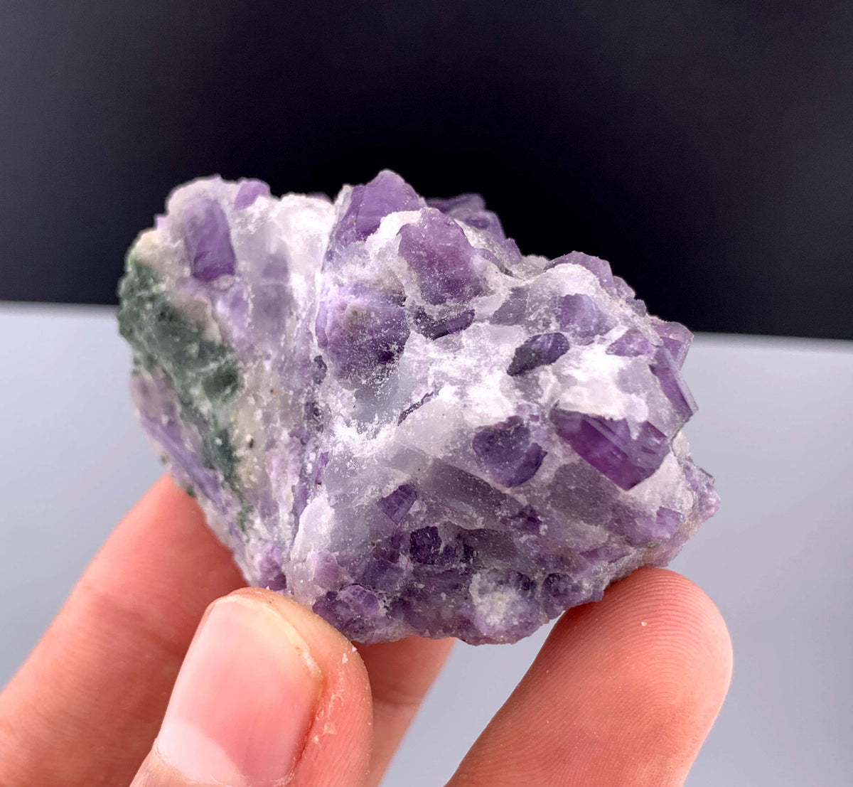 Purple Scapolite Crystal on Matrix from Afghanistan - 84 Grams