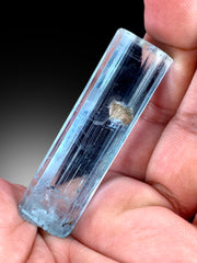 Transparent Sky Blue Color Aquamarine Crystal with Mica, Shigar Aquamarine, Raw Mineral, Aquamarine Specimen, Aquamarne from Pakistan - 29 g