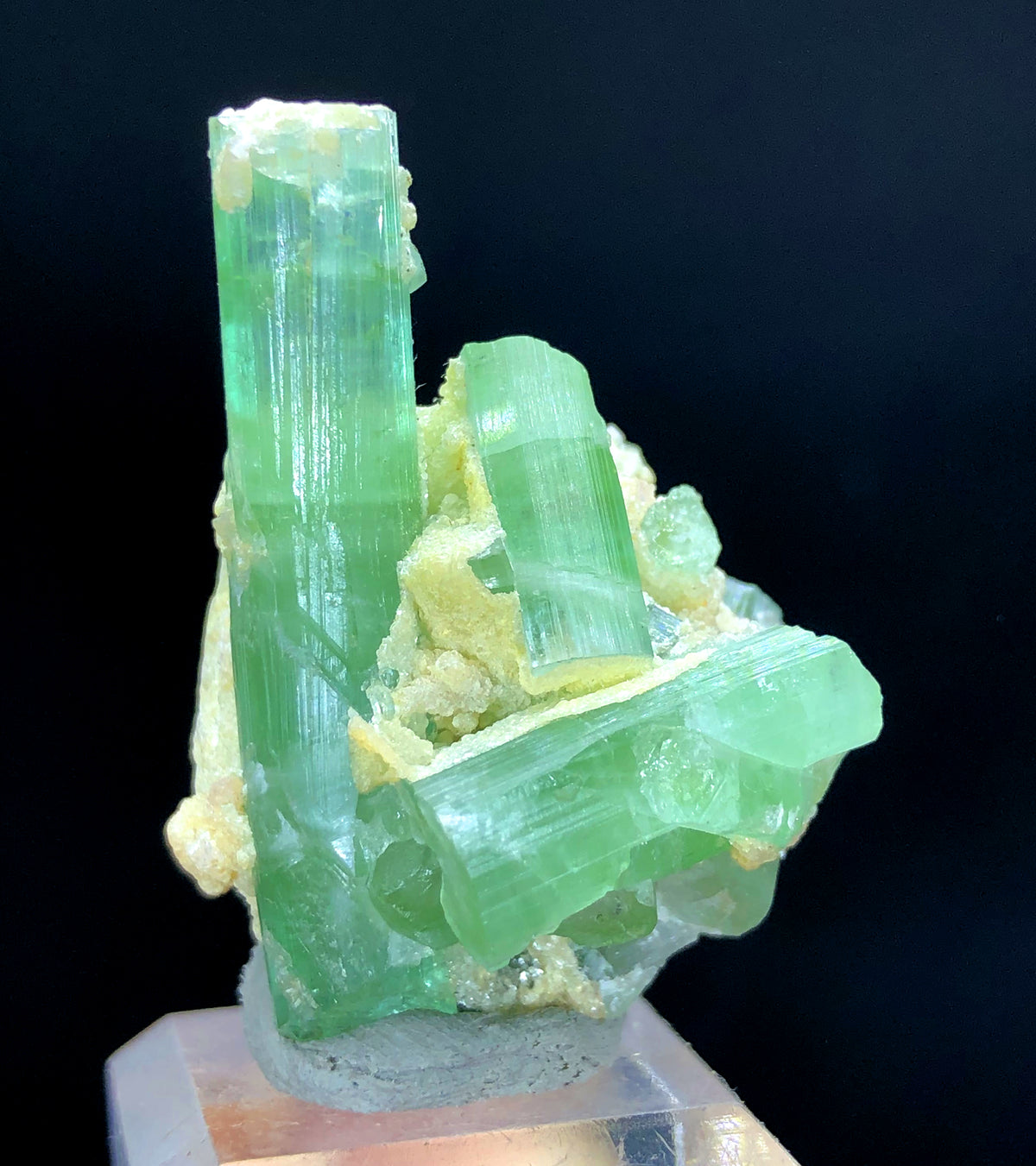 Natural Green Color Tourmaline Cluster, Tourmaline Crystals, Raw Mineral, Tourmaline Specimen from Afghanistan - 20 gram