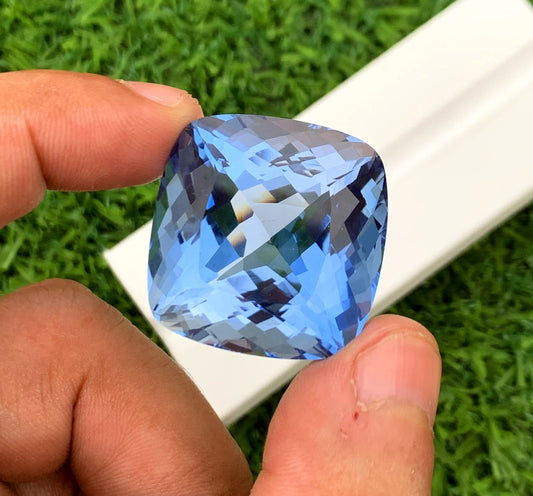 Santa Maria Blue Color Aquamarine Gemstone, Aquamarine Faceted Cut Stone, Top Grade Aquamarine for Collection - 81.56 carat