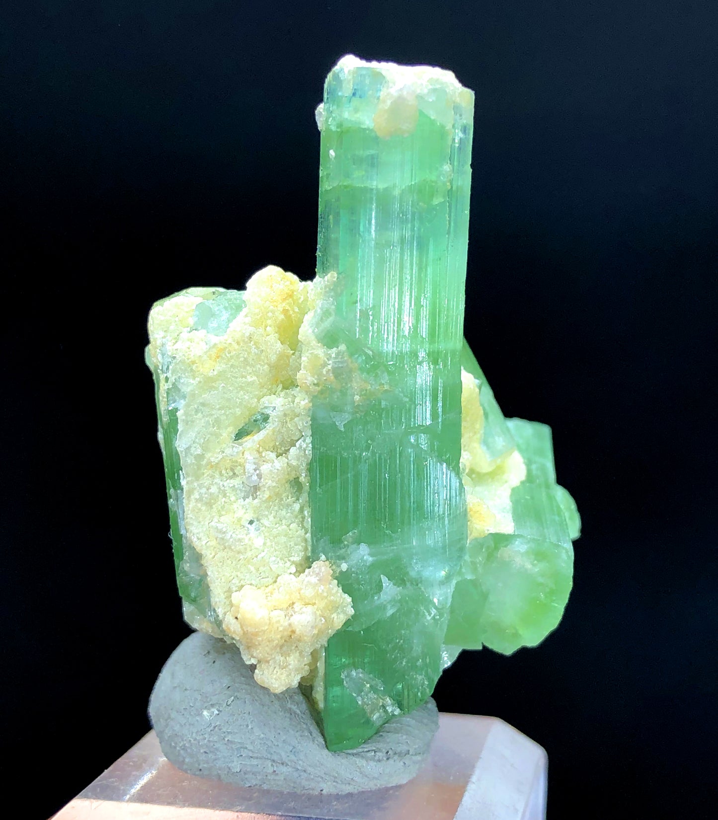 Natural Green Color Tourmaline Cluster, Tourmaline Crystals, Raw Mineral, Tourmaline Specimen from Afghanistan - 20 gram