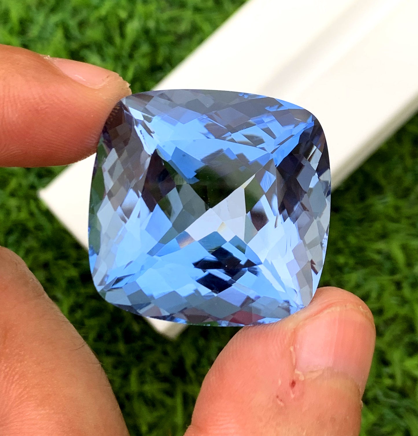 Santa Maria Blue Color Aquamarine Gemstone, Aquamarine Faceted Cut Stone, Top Grade Aquamarine for Collection - 81.56 carat