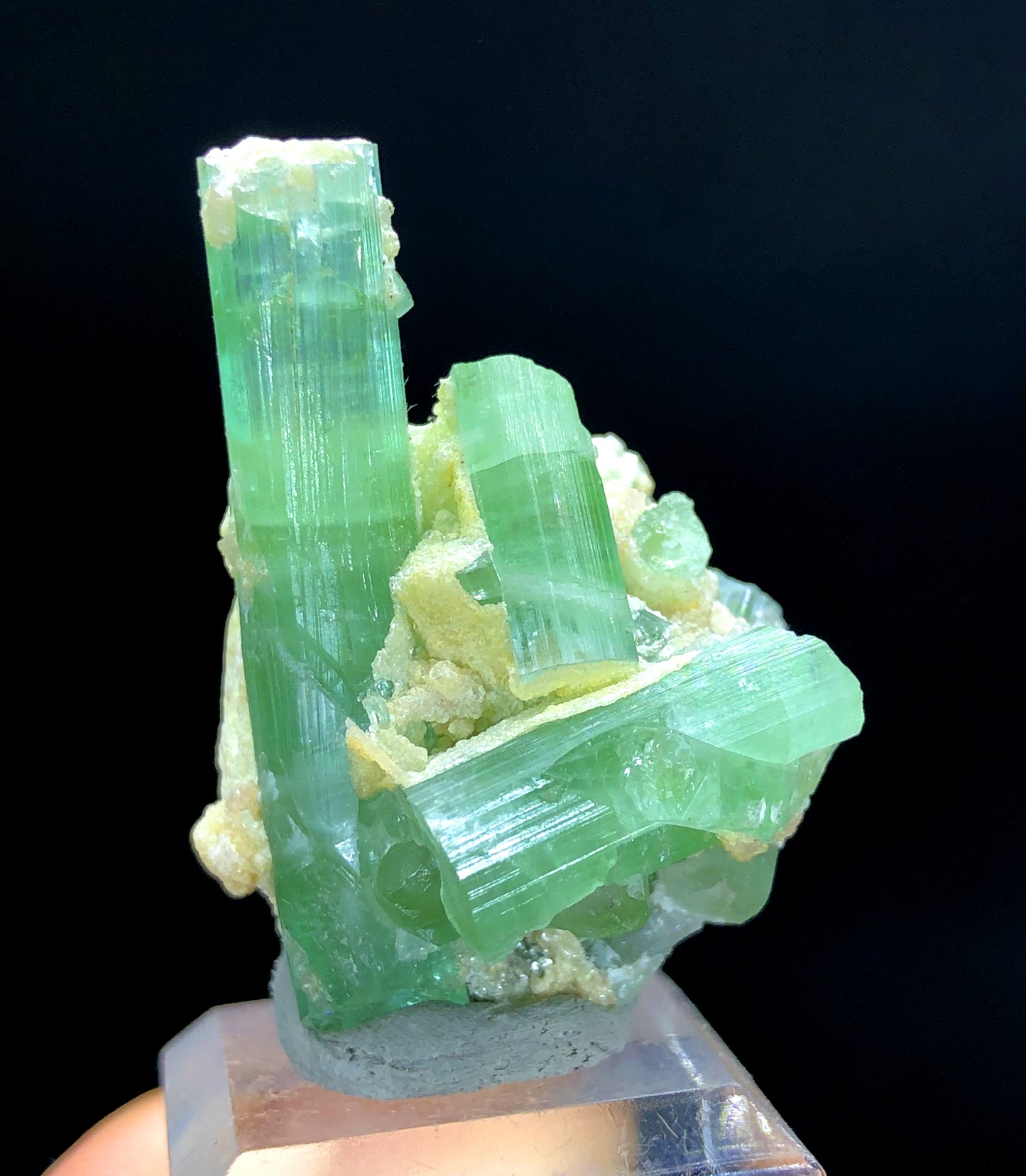 Natural Green Color Tourmaline Cluster, Tourmaline Crystals, Raw Mineral, Tourmaline Specimen from Afghanistan - 20 gram
