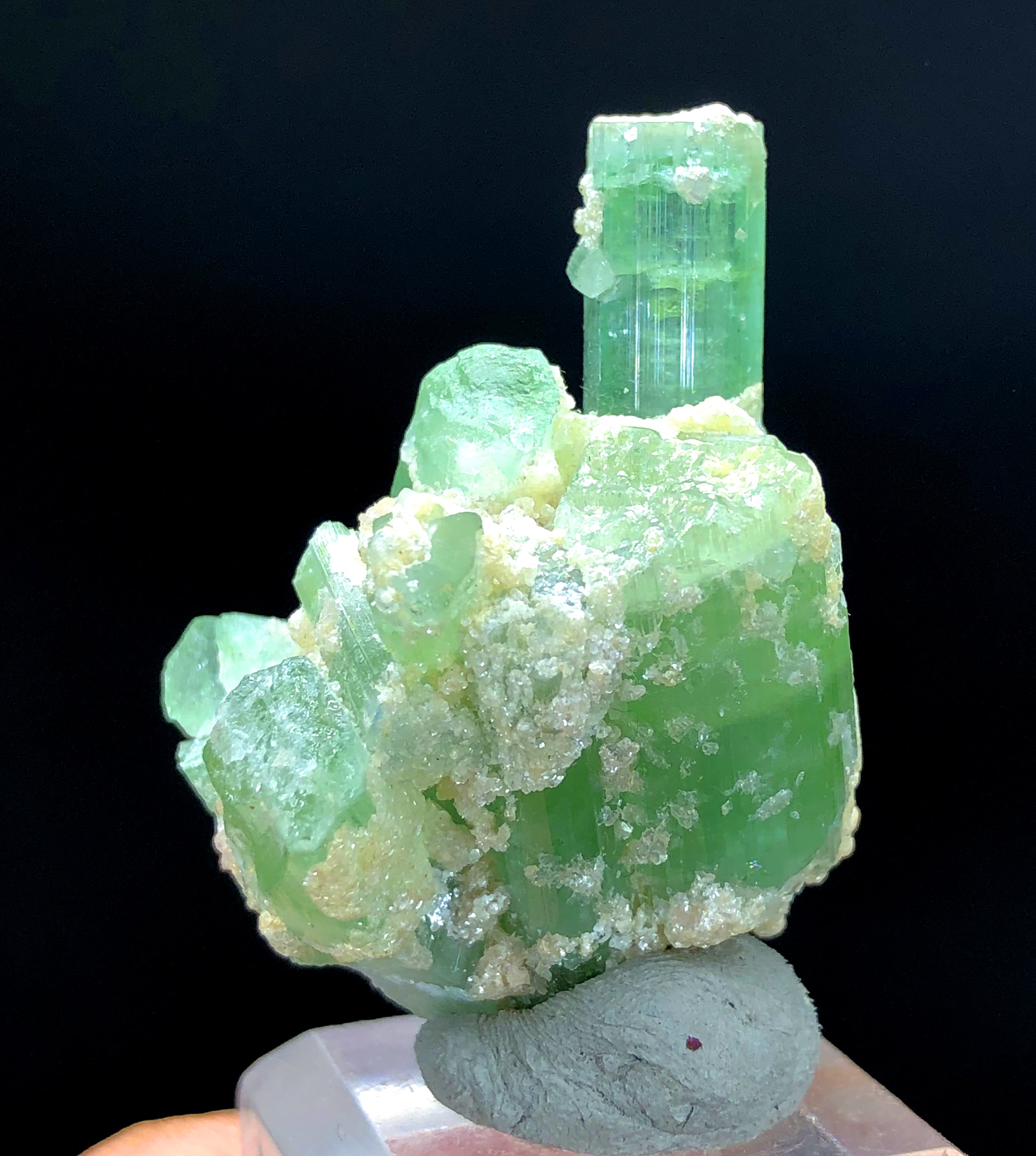 Natural Green Color Tourmaline Cluster, Tourmaline Crystals, Raw Mineral, Tourmaline Specimen from Afghanistan - 20 gram