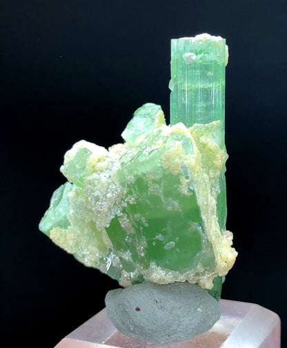 Natural Green Color Tourmaline Cluster, Tourmaline Crystals, Raw Mineral, Tourmaline Specimen from Afghanistan - 20 gram