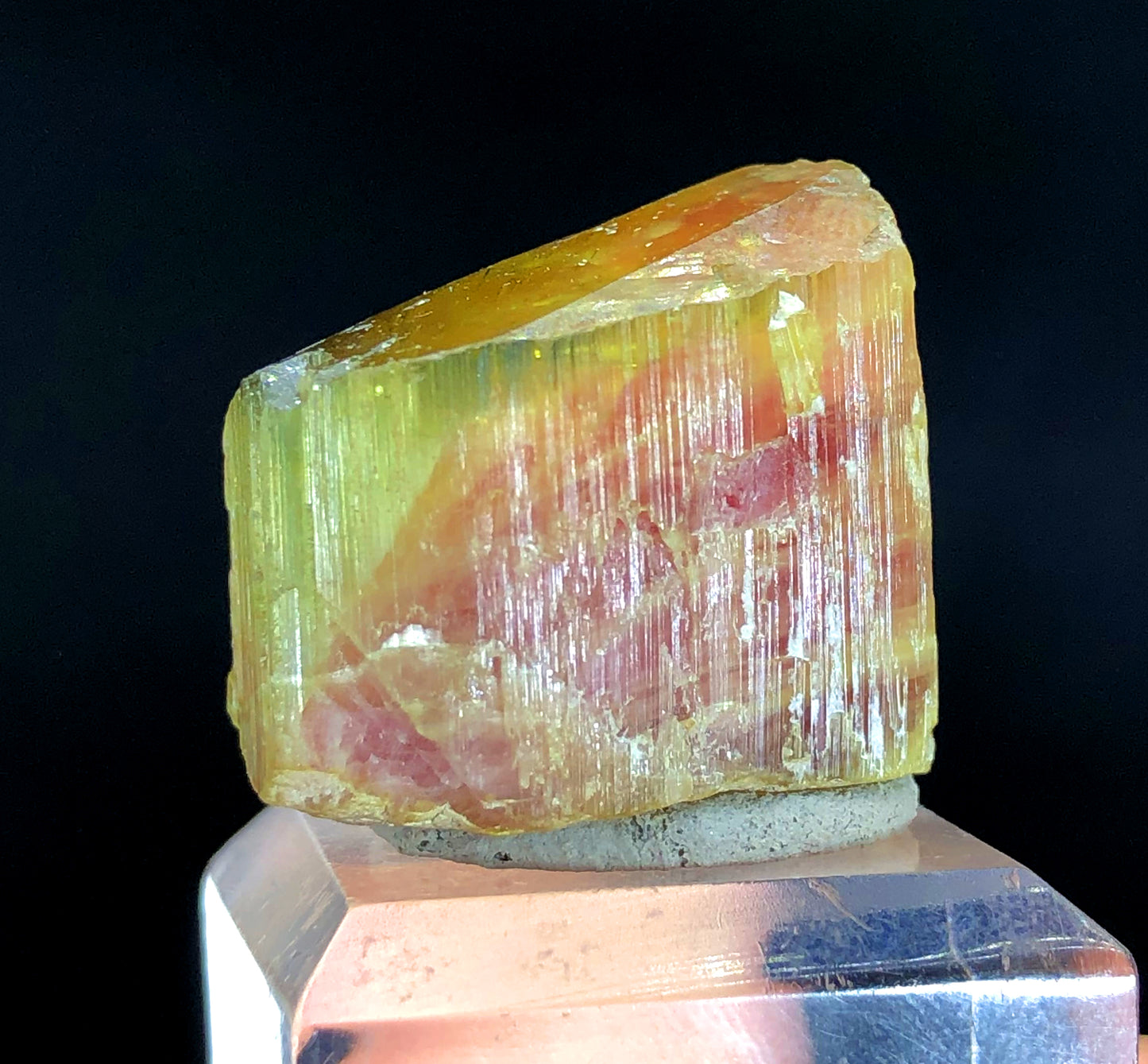 Natural Terminated Watermelon Tourmaline Crystal, Paprok Tourmaline, Raw Mineral, Tourmaline Gemstone, Crystal Specimen - 17 gram