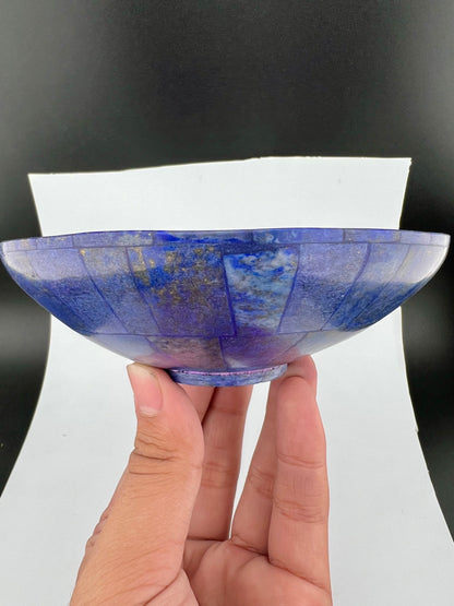Polished Natural Lapis Lazuli Bowl – 303g, 121mm