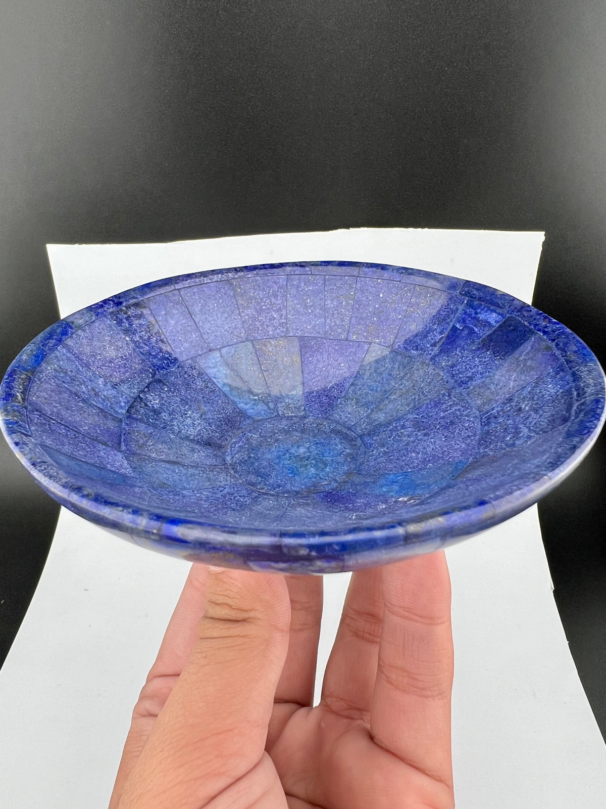 Polished Natural Lapis Lazuli Bowl – 303g, 121mm