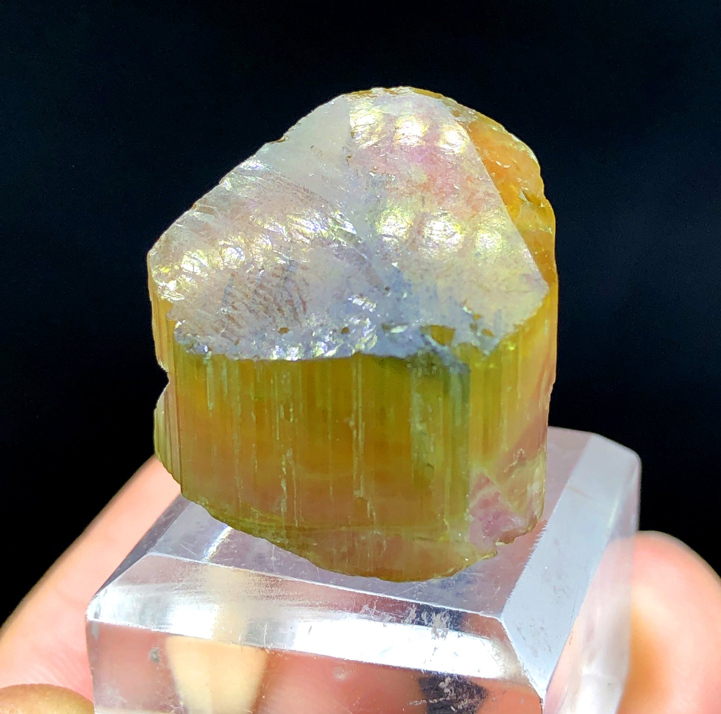 Natural Terminated Watermelon Tourmaline Crystal, Paprok Tourmaline, Raw Mineral, Tourmaline Gemstone, Crystal Specimen - 17 gram