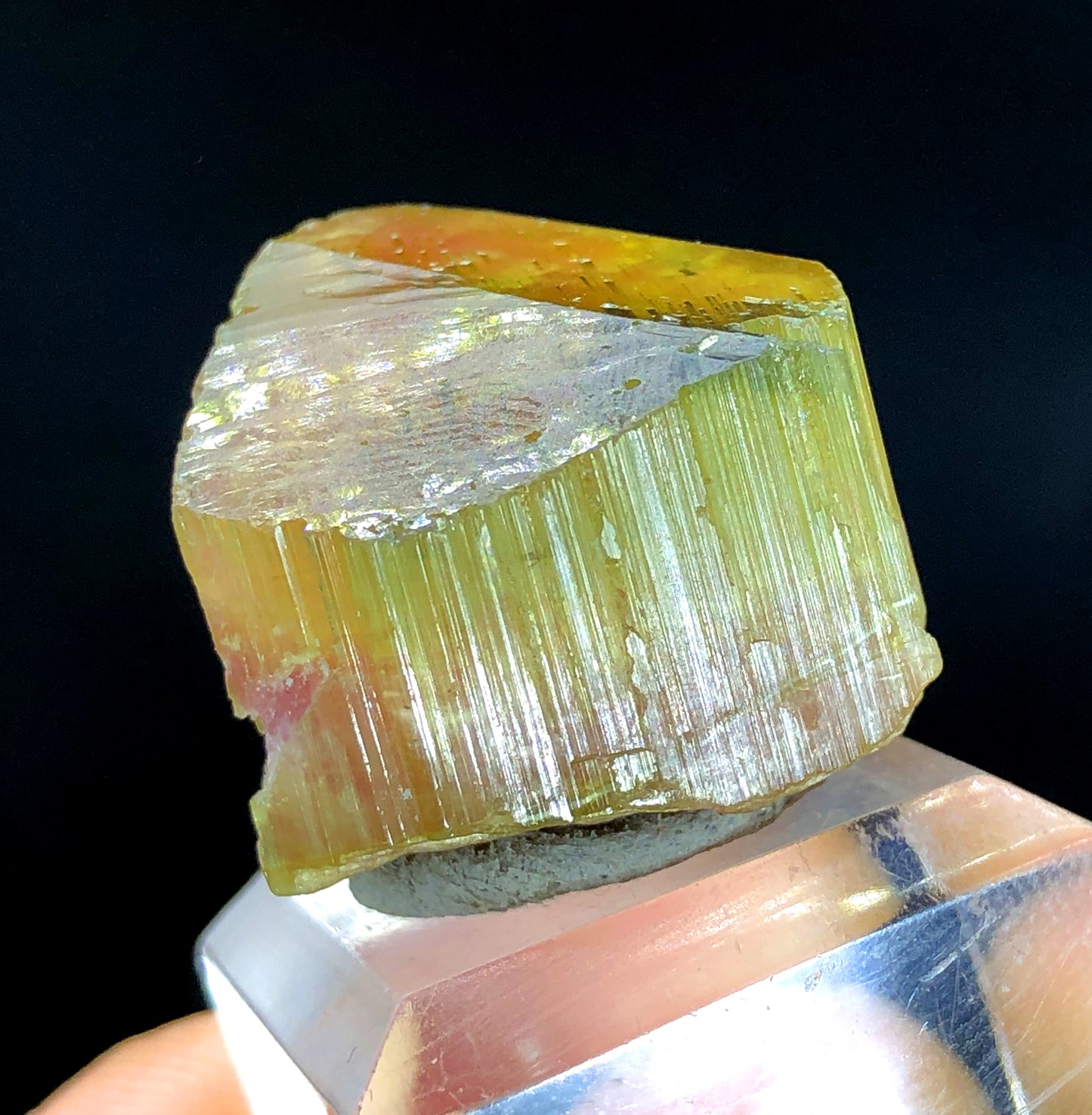 Natural Terminated Watermelon Tourmaline Crystal, Paprok Tourmaline, Raw Mineral, Tourmaline Gemstone, Crystal Specimen - 17 gram