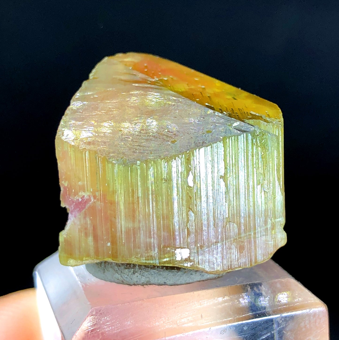 Natural Terminated Watermelon Tourmaline Crystal, Paprok Tourmaline, Raw Mineral, Tourmaline Gemstone, Crystal Specimen - 17 gram