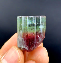 Bicolor Watermelon Tourmaline Crystal from Paprok Afghanistan - 115.85 carat