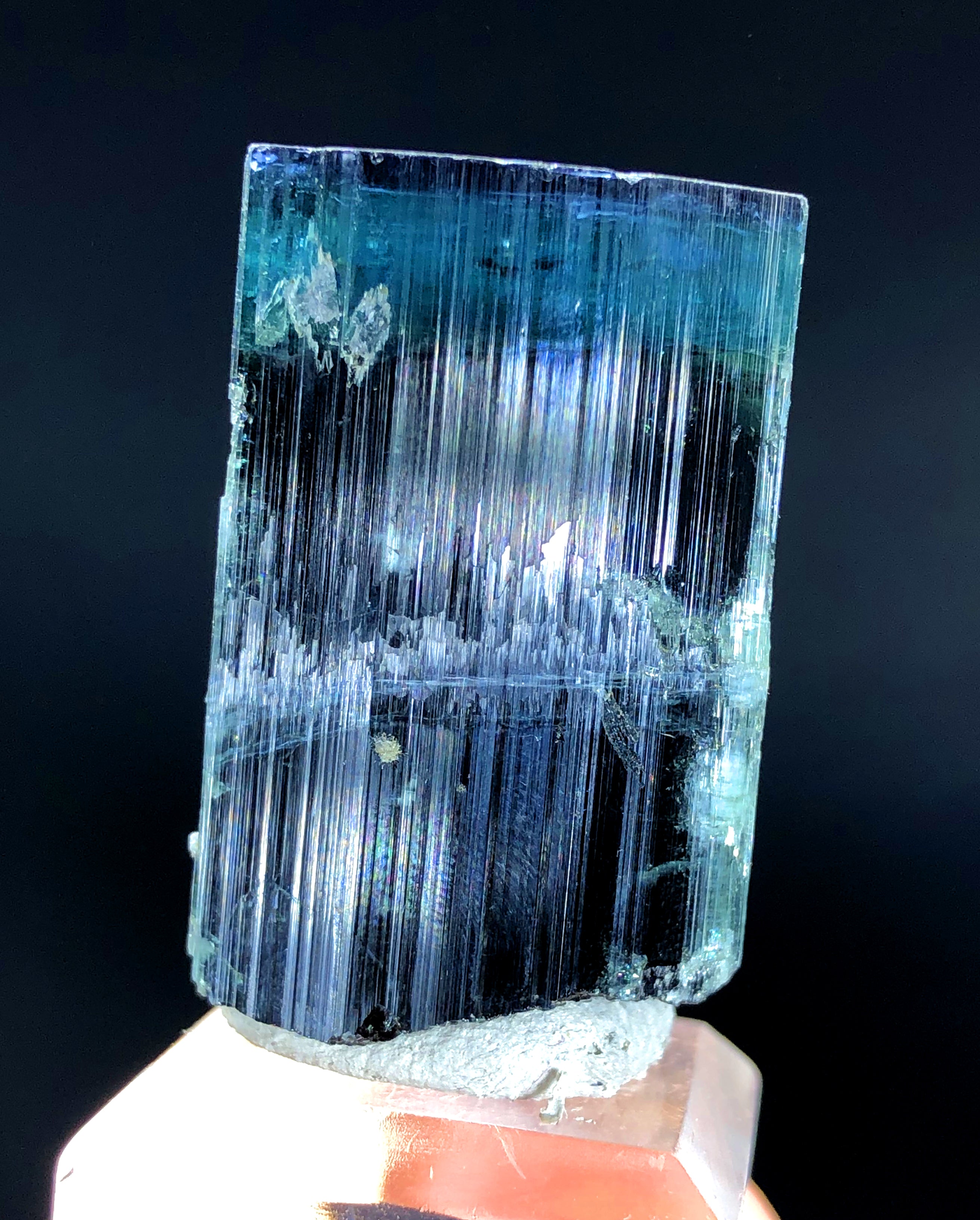 Natural Terminated Blue Cap Tourmaline Crystal, Raw Mineral, Paprok Tourmaline, Tourmaline Specimen, Tourmalone frpm Afghanistan - 36 gram