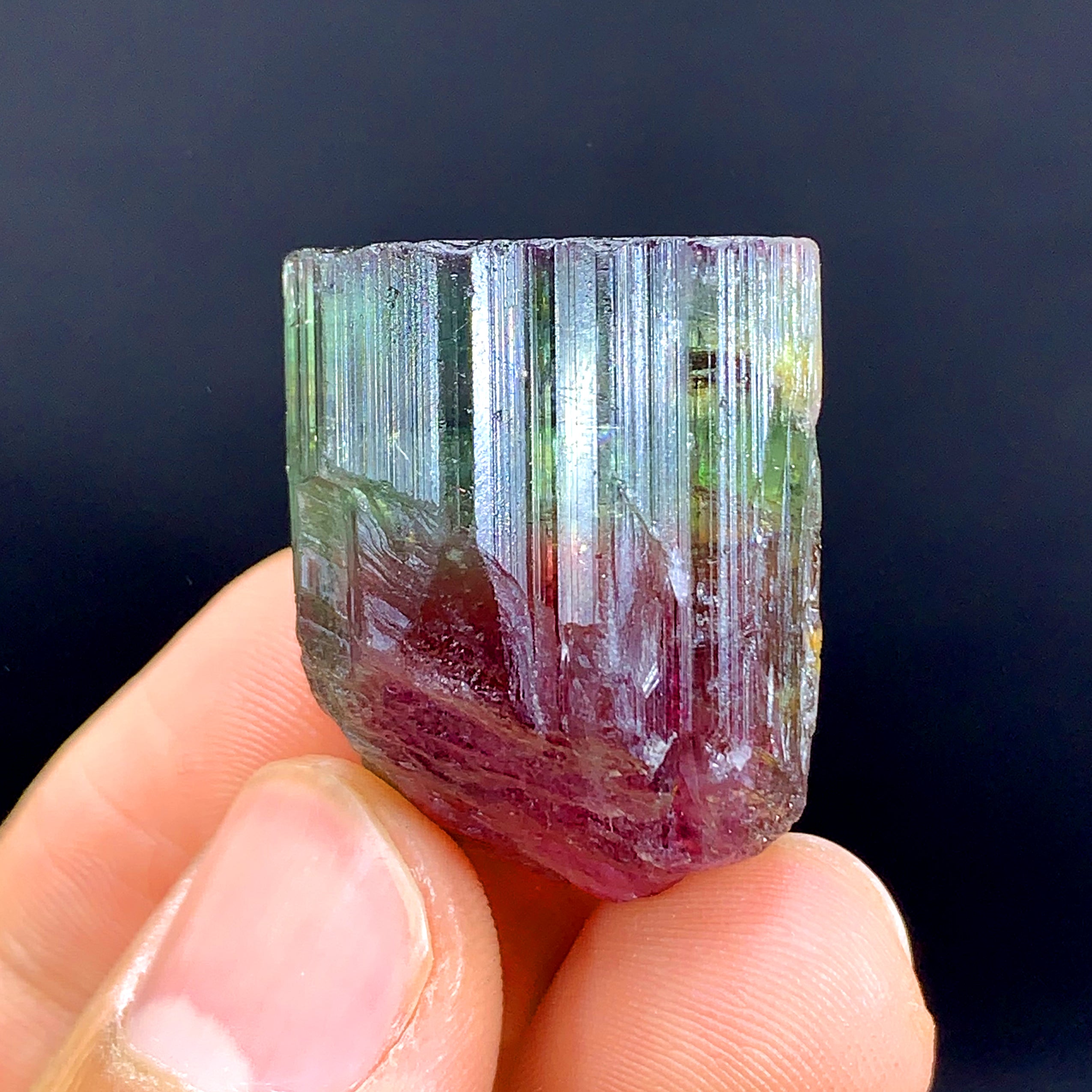 Bicolor Watermelon Tourmaline Crystal from Paprok Afghanistan - 115.85 carat