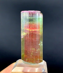 Tricolor Watermelon Tourmaline Crystal from Paprok Afghanistan - 128.15 carat