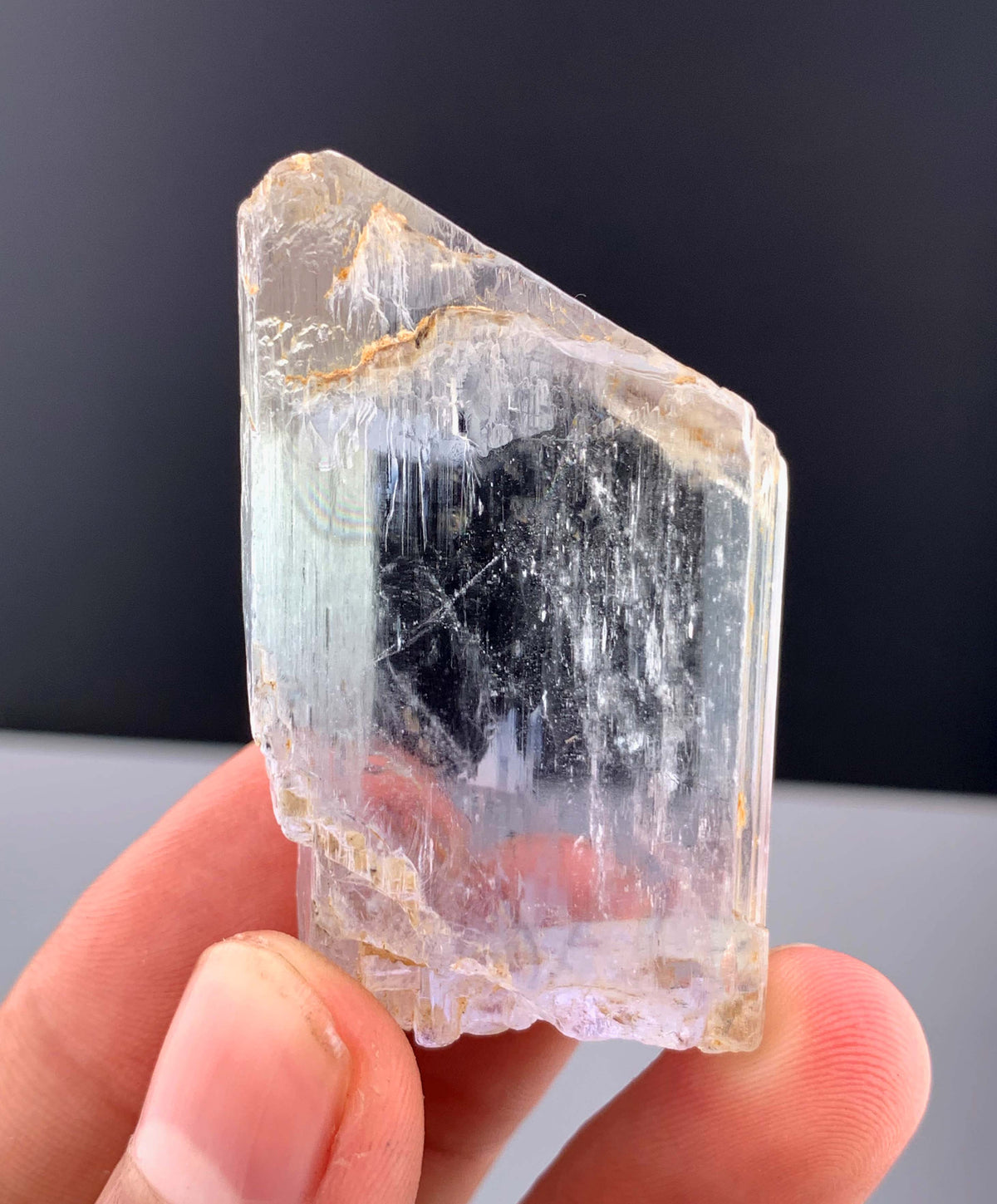 Transparent Kunzite Crystal From Afghanistan - 43 Grams