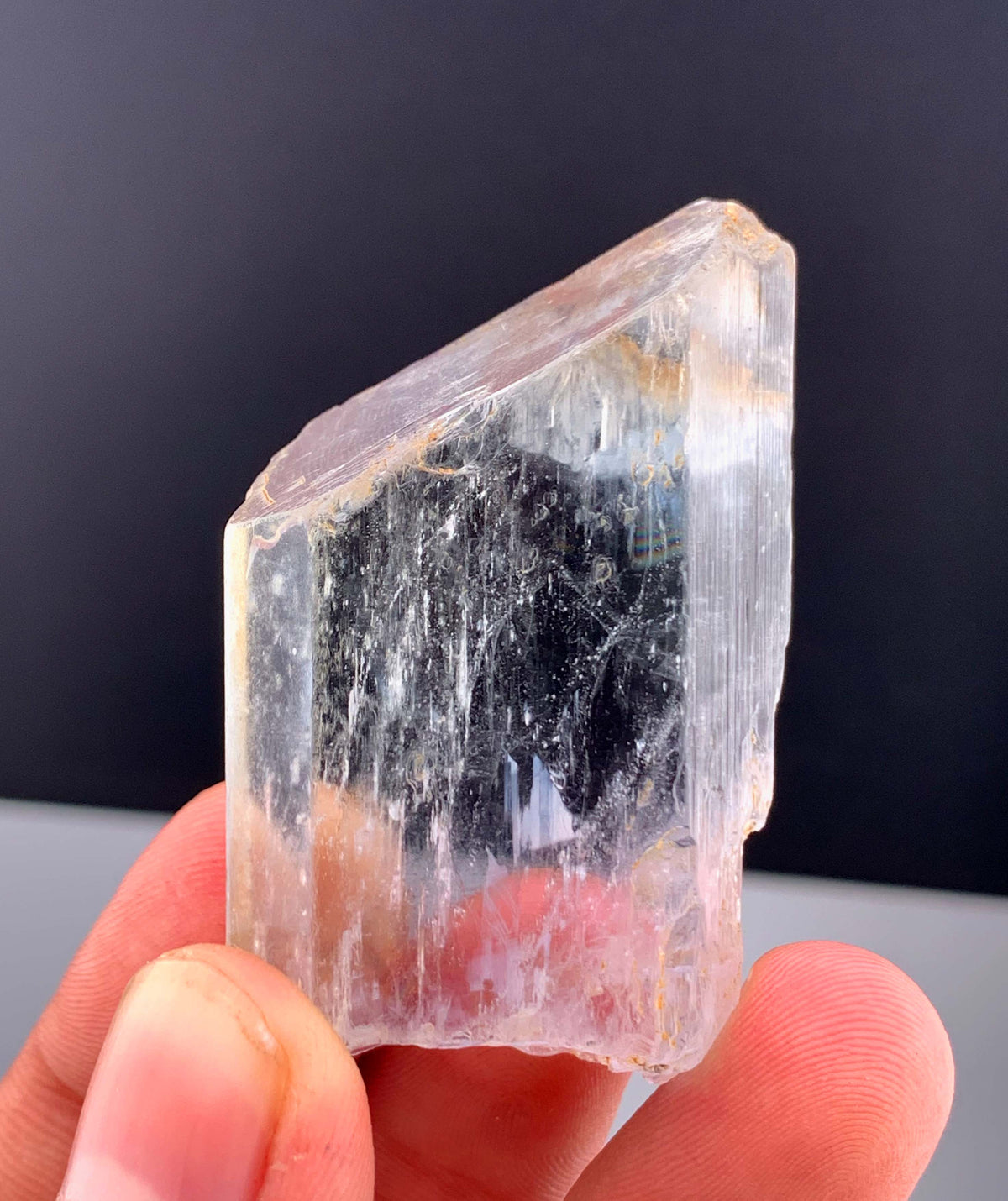 Transparent Kunzite Crystal From Afghanistan - 43 Grams