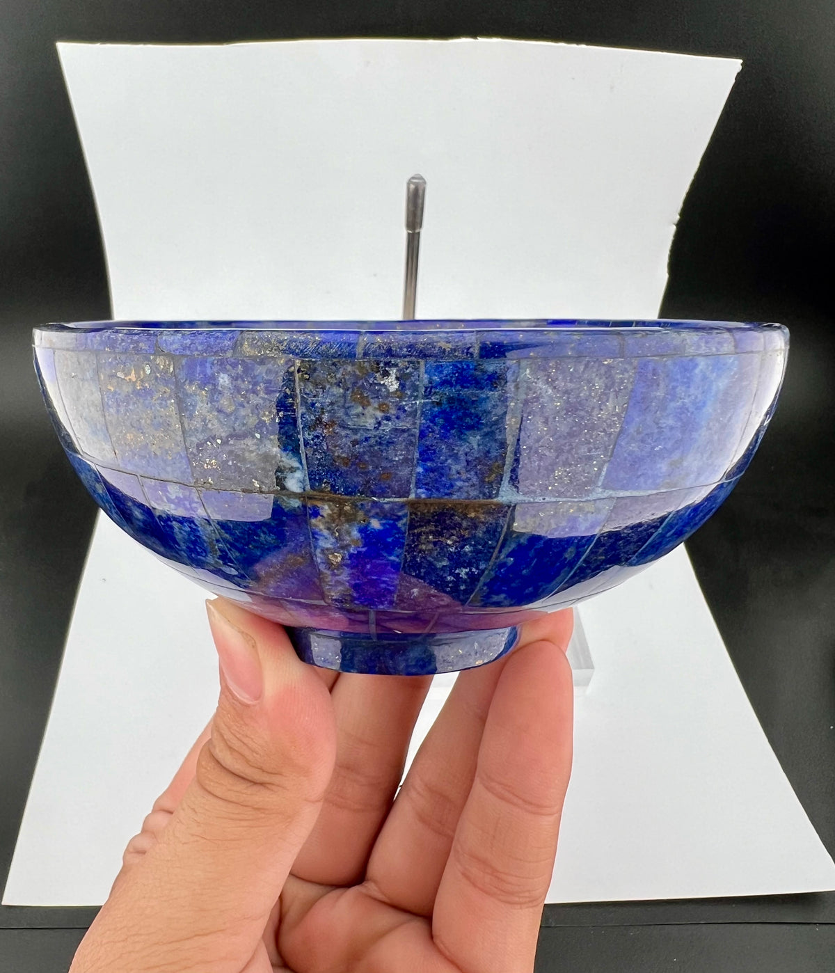 Polished Lapis Lazuli Bowl – 291g, 82mm
