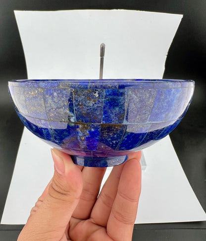 Polished Lapis Lazuli Bowl – 291g, 82mm
