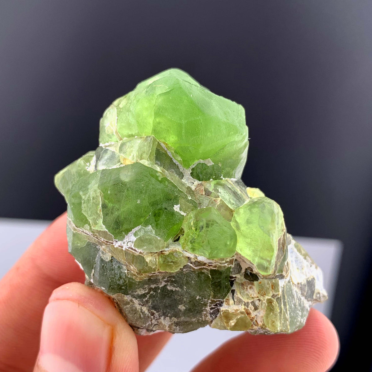 Green Peridot Crystals From Pakistan - 67 Grams