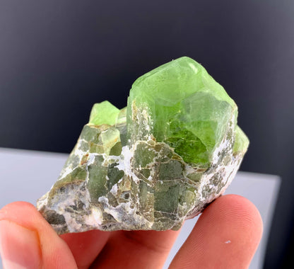 Green Peridot Crystals From Pakistan - 67 Grams