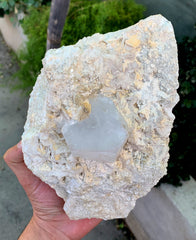 Natural Goshenite Crystal on Matrix from Skardu Pakistan - 3085 gram