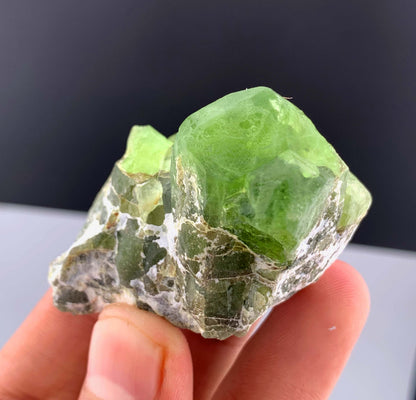 Green Peridot Crystals From Pakistan - 67 Grams