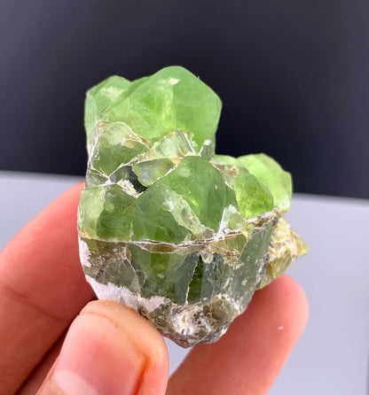Green Peridot Crystals From Pakistan - 67 Grams
