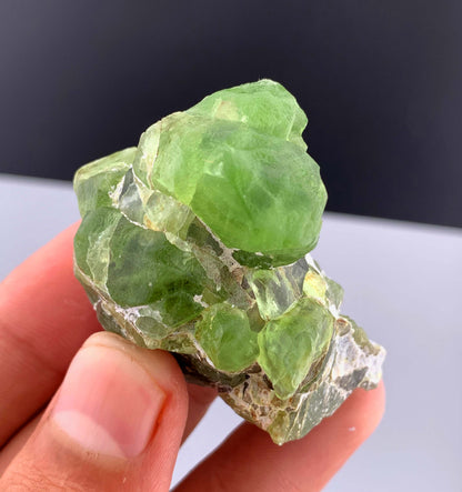 Green Peridot Crystals From Pakistan - 67 Grams