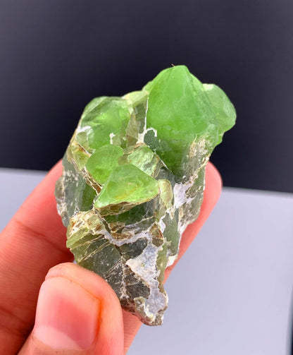 Green Peridot Crystals From Pakistan - 67 Grams