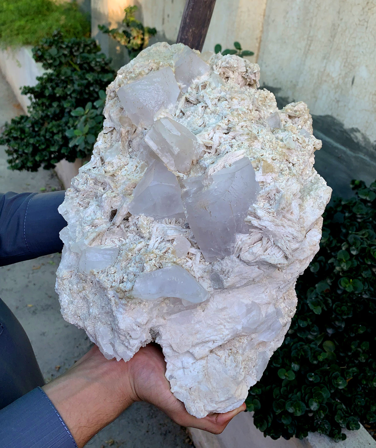 Natural Goshenite Crystals with Quartz on Matrix from Skardu Pakistan - 9.6 KG