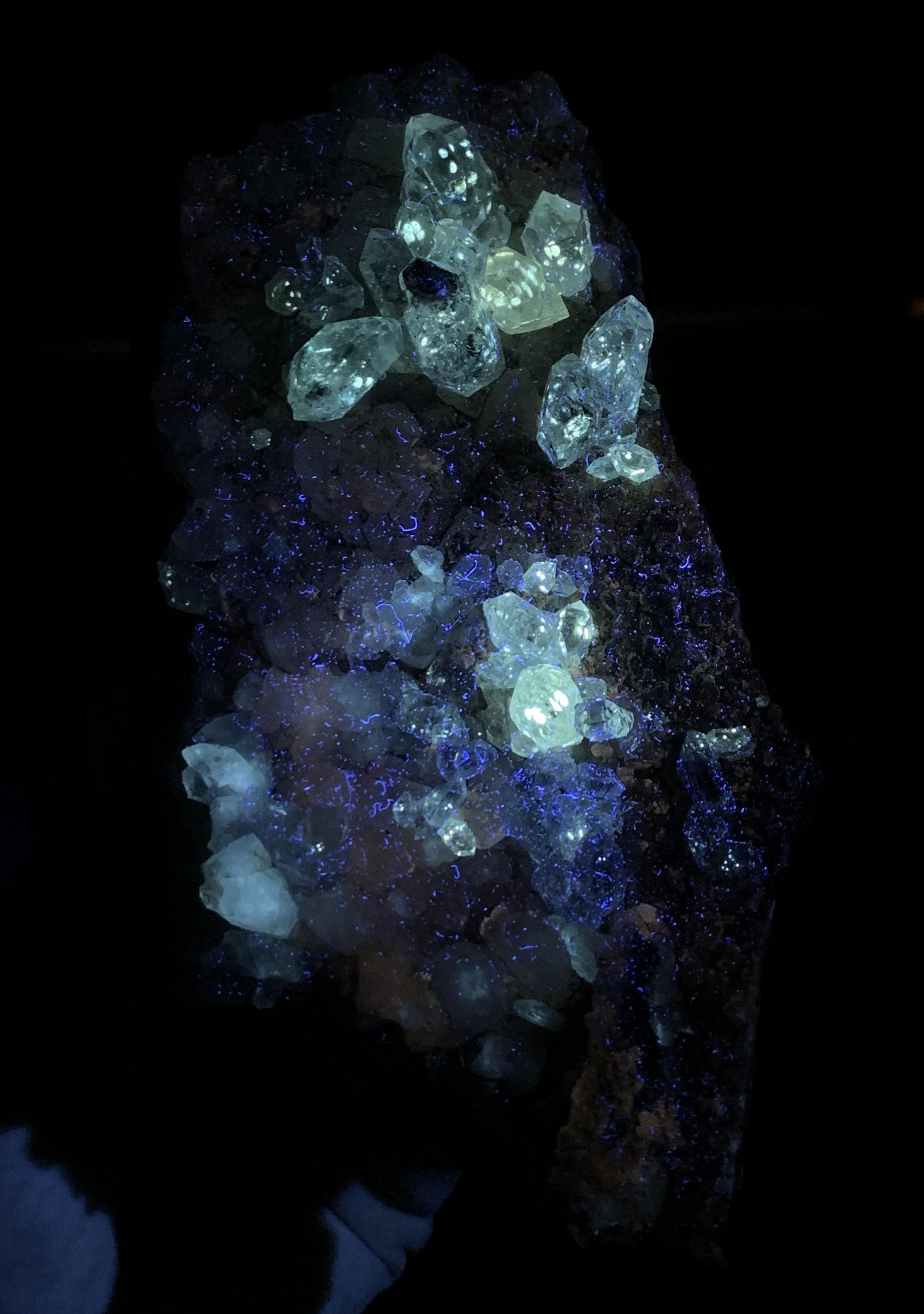 Fluorescent Petroleum and Anthraxolite Inslusions Diamond Quartz, Rare Quartz Specimen, Quartz from Baluchistan, Pakistan - 632 gram