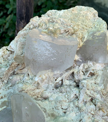 Natural Goshenite Crystals with Quartz on Matrix from Skardu Pakistan - 9.6 KG