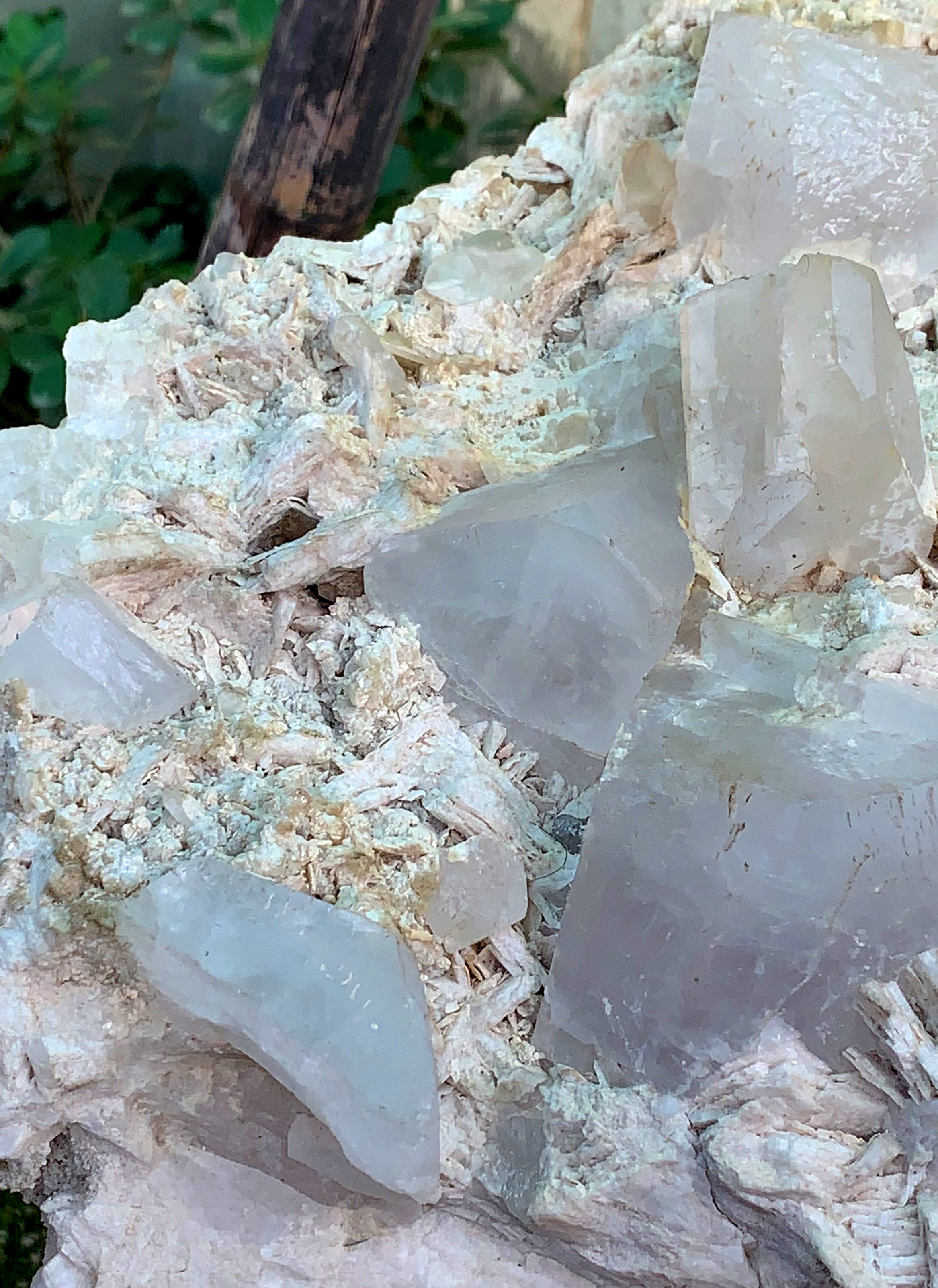 Natural Goshenite Crystals with Quartz on Matrix from Skardu Pakistan - 9.6 KG