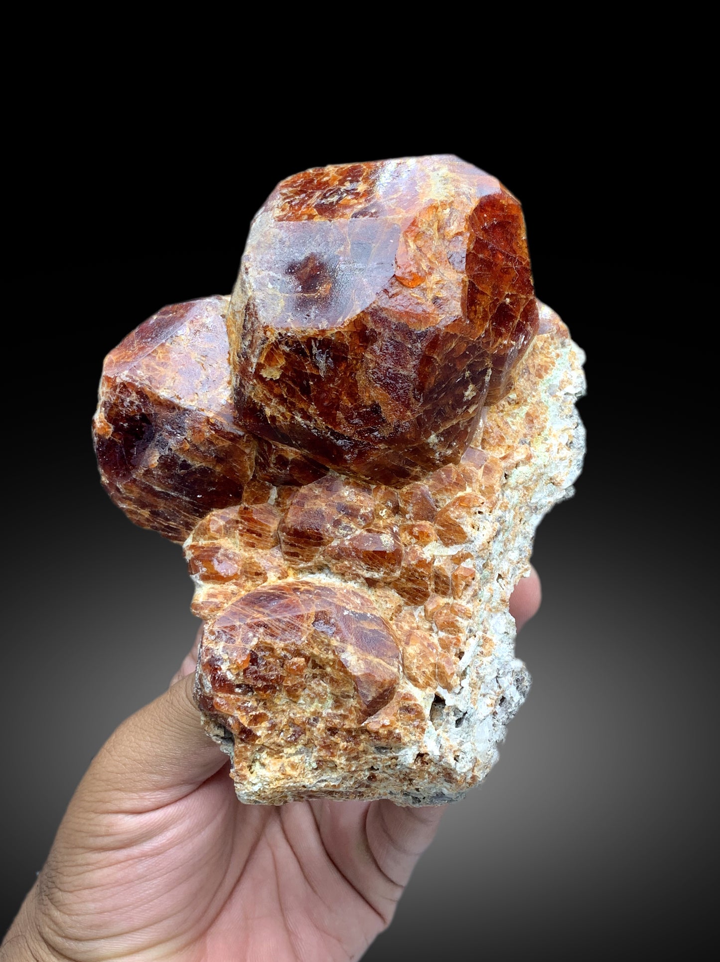 Museum Grade Hessonite Garnet Specimen - 1222 gram