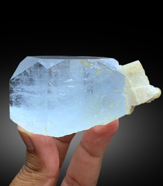 Sky Blue Color Aquamarine with Feldspar from Shigar valley Skardu Pakistan - 240 gram