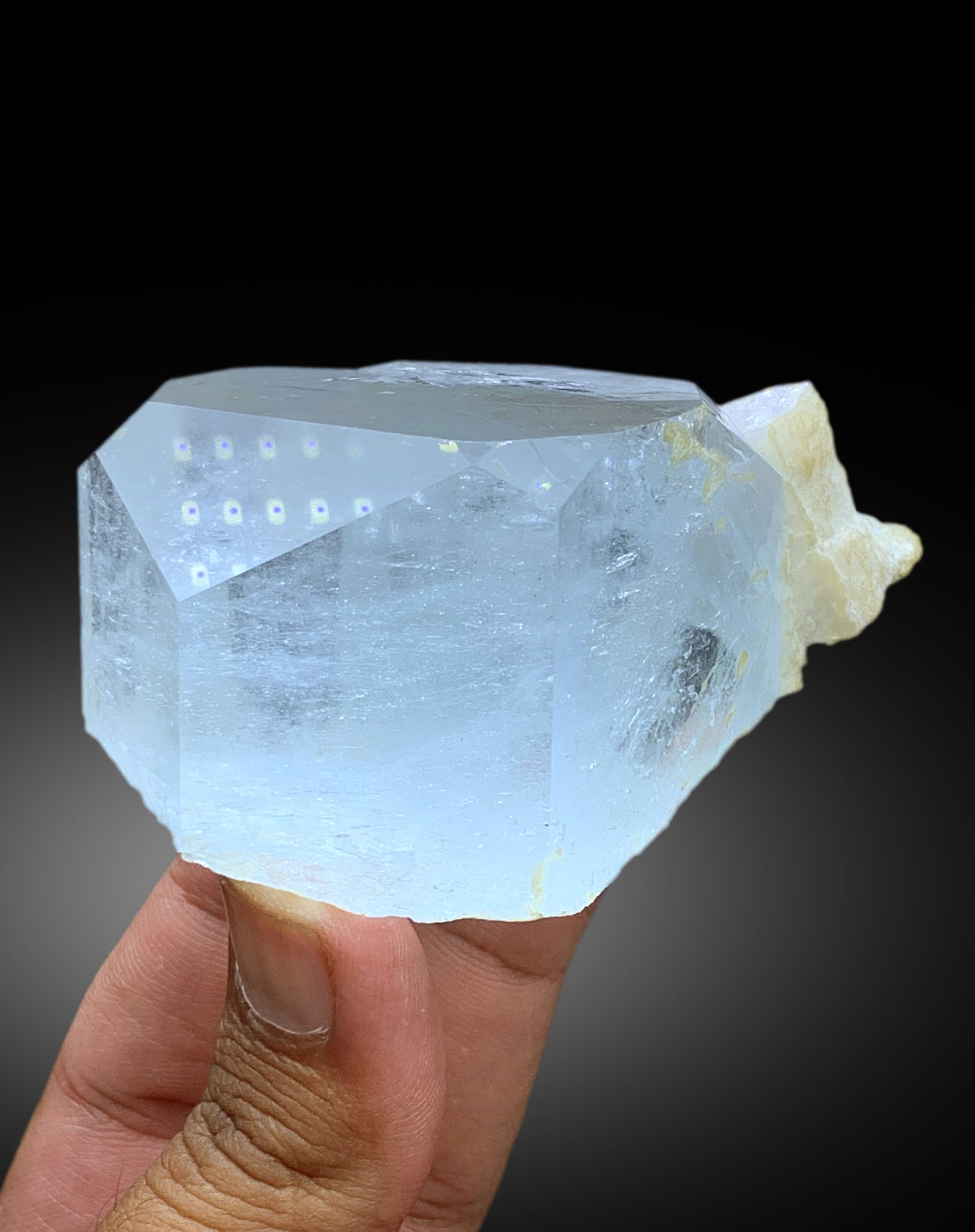 Sky Blue Color Aquamarine with Feldspar from Shigar valley Skardu Pakistan - 240 gram