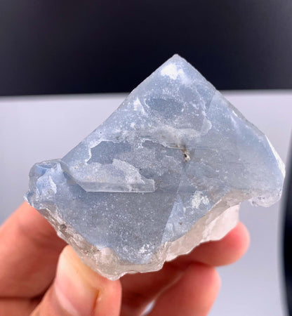Indicolite Blue Quartz Crystal With Mica From Afghanistan - 113 Grams