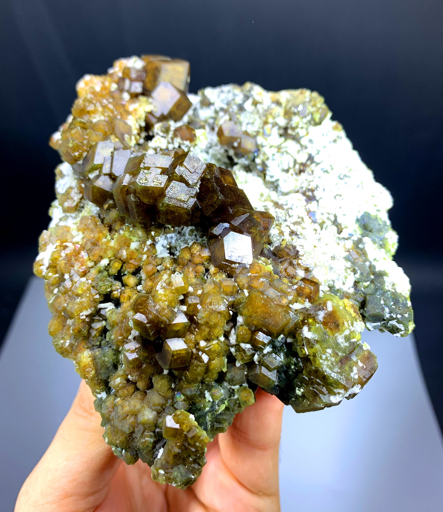 Natural Andradite Garnet Cluster on Matrix from Pakistan - 734 gram