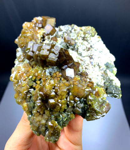Natural Andradite Garnet Cluster on Matrix from Pakistan - 734 gram