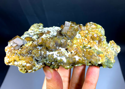 Natural Andradite Garnet Cluster on Matrix from Pakistan - 734 gram
