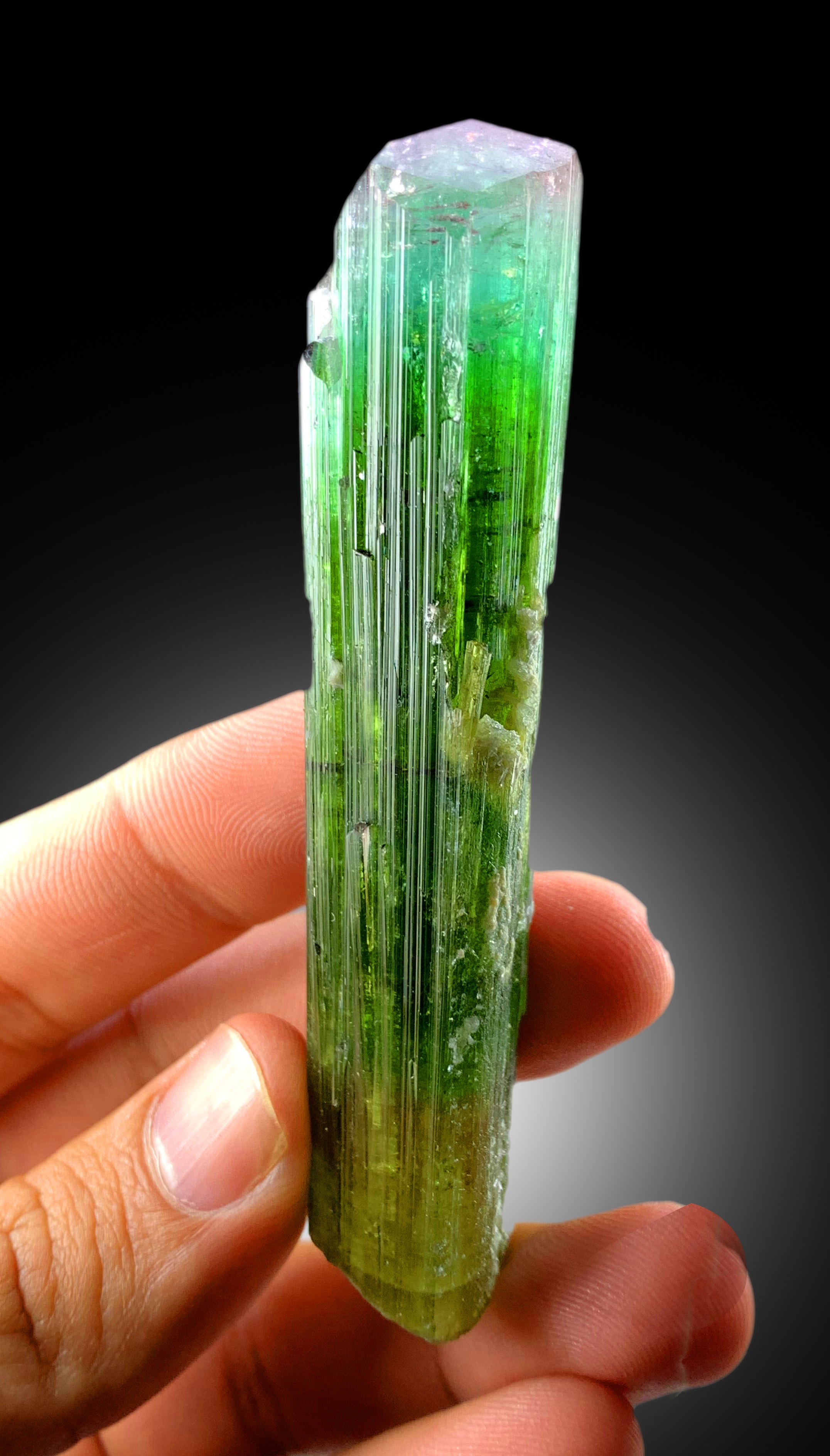 Exquisite Tricolor Tourmaline Crystal, Rainbow Tourmaline, Paproke Tourmaline, Crystal Specimen, Tourmaline Gemstone - 71 gram