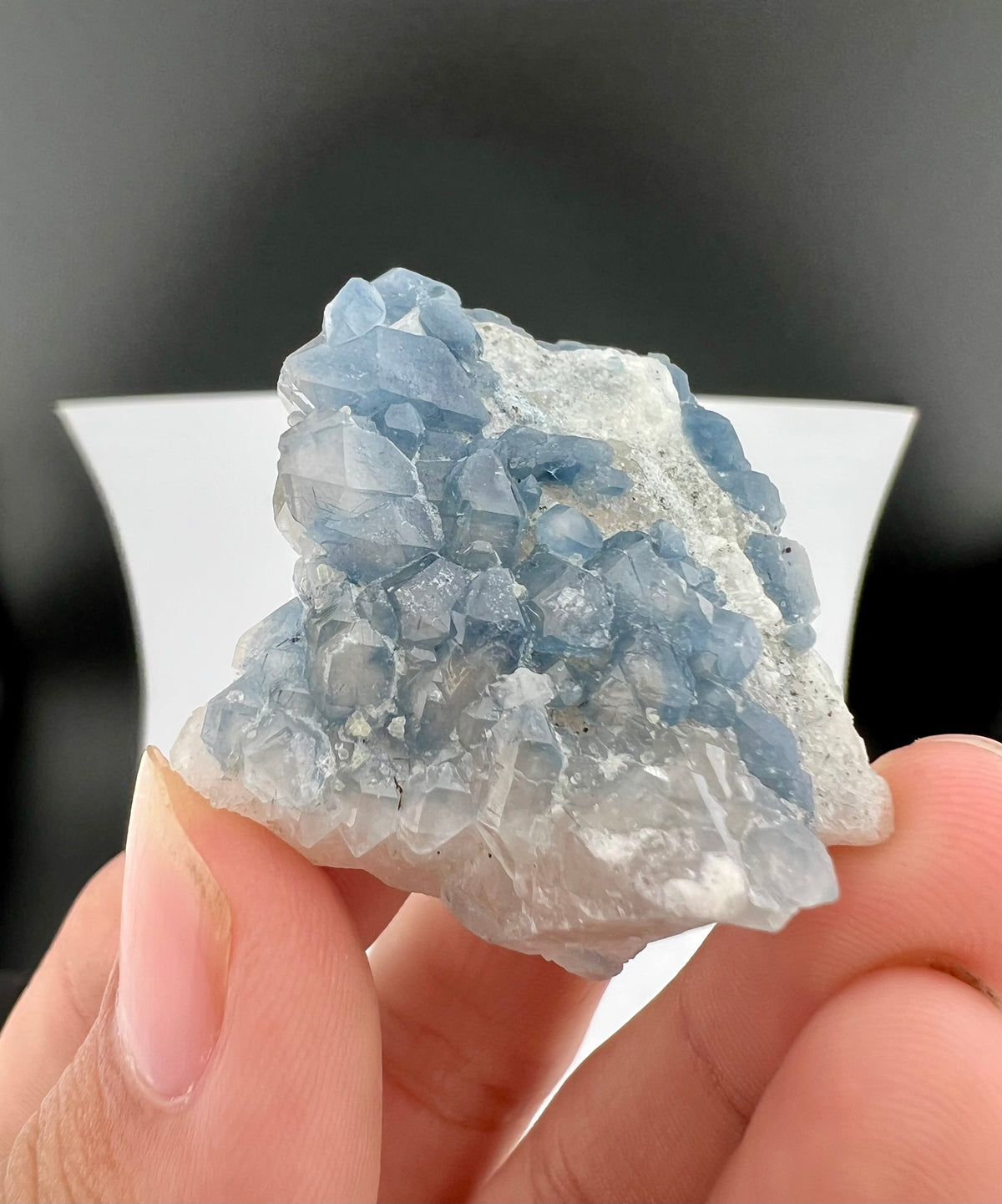 Indicolite Blue Quartz Crystal From Afghanistan - 28 Grams