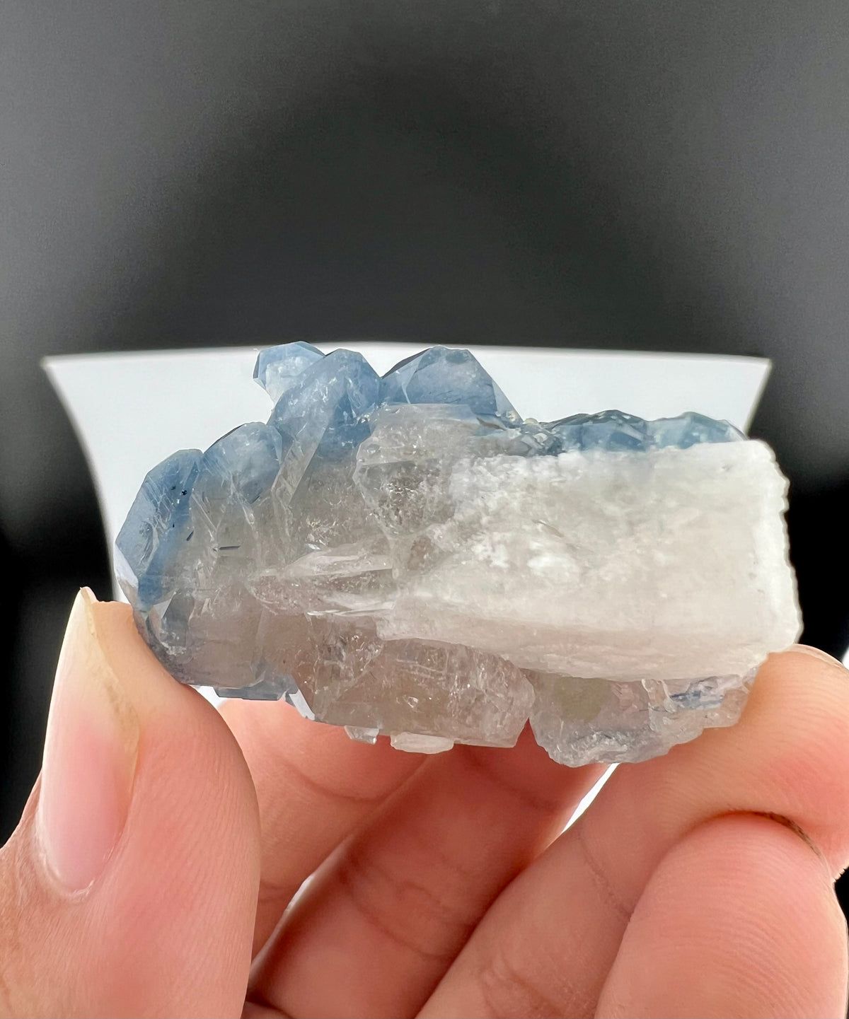 Indicolite Blue Quartz Crystal From Afghanistan - 28 Grams