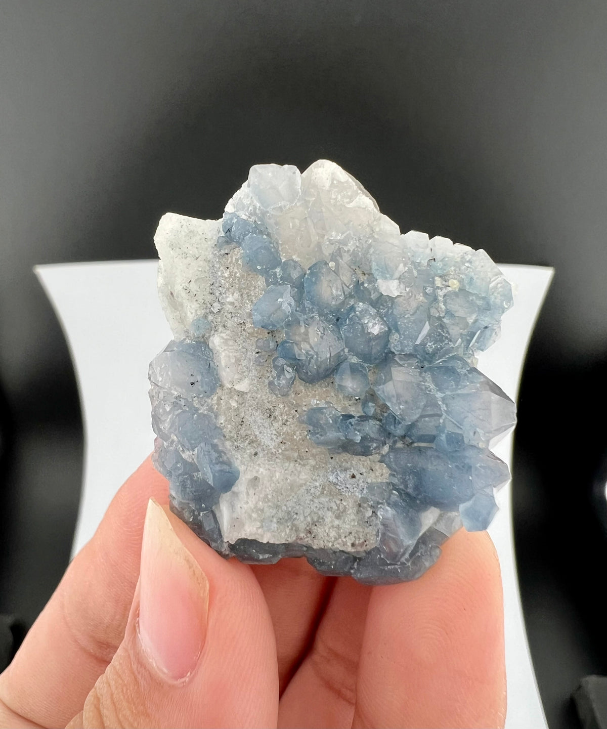 Indicolite Blue Quartz Crystal From Afghanistan - 28 Grams