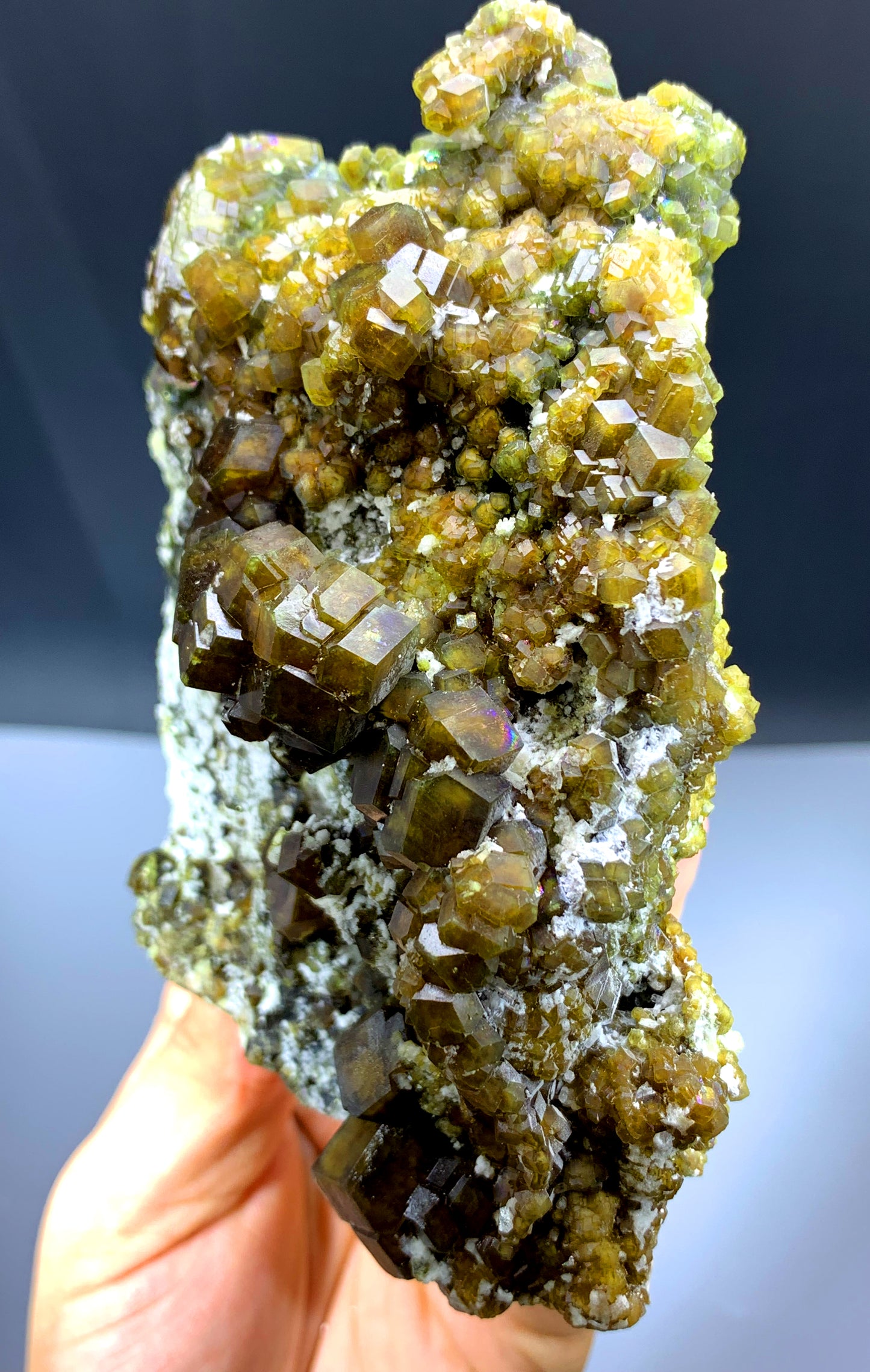 Natural Andradite Garnet Cluster on Matrix from Pakistan - 734 gram