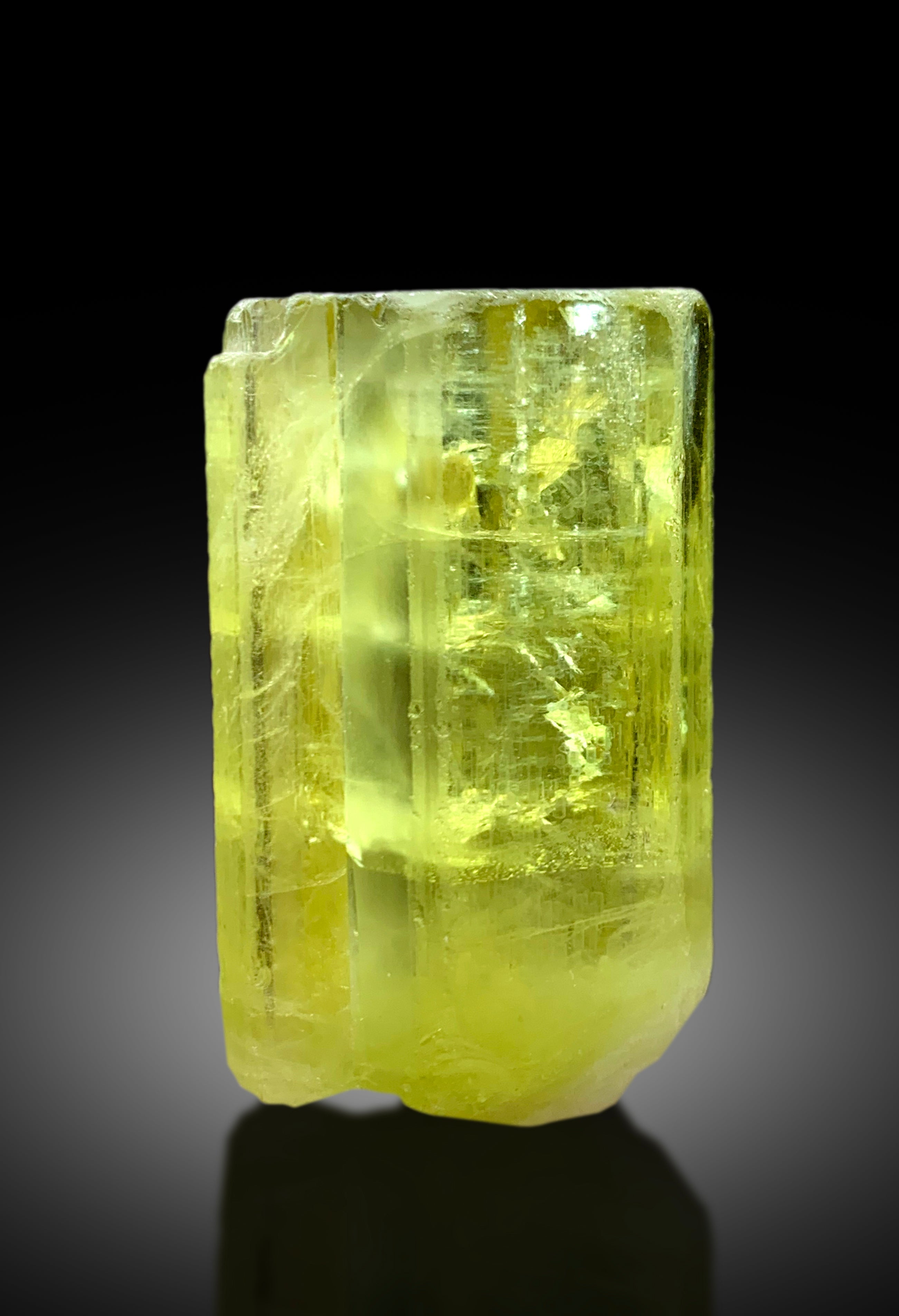 Transparent Yellow Color Heliodor var Beryl Crystal, Raw Mineral, Heliodor Specimen - 44 gram