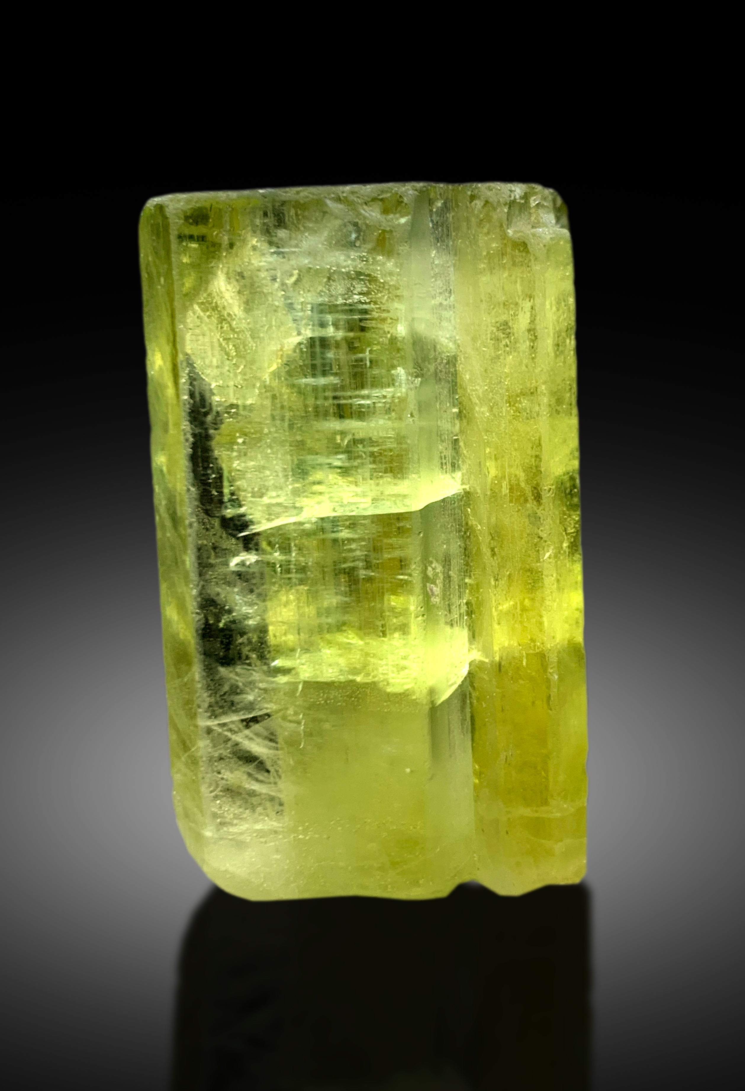 Transparent Yellow Color Heliodor var Beryl Crystal, Raw Mineral, Heliodor Specimen - 44 gram